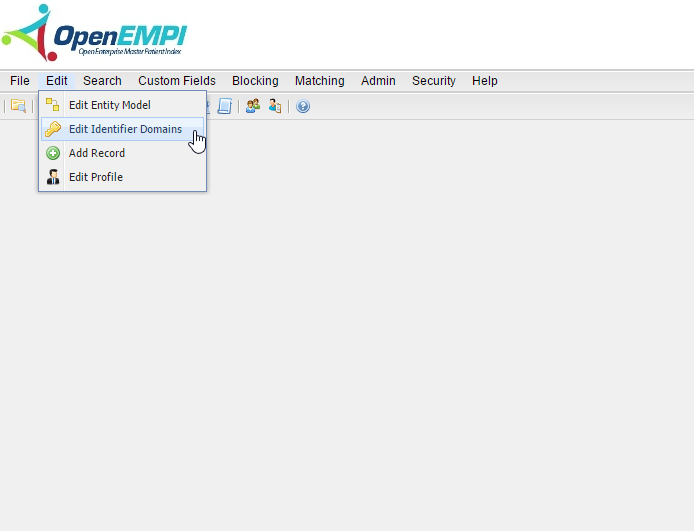 Edit Identifier Domains screenshot