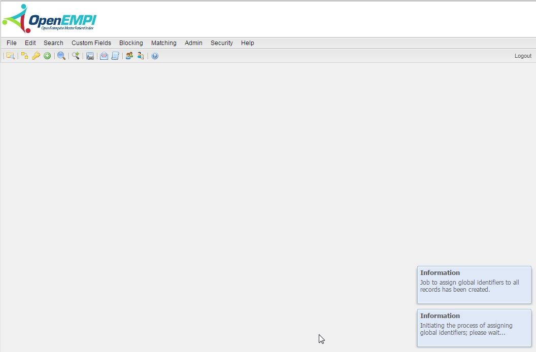 Assign Global Identifiers screenshot