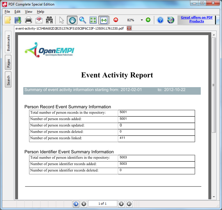 Report Generator screenshot